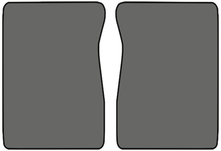 Molded Cut Pile Floor Mats for 1974 C/K Series Chevrolet and GMC Trucks [2-Piece, Automatic/4-Speed, Charcoal]