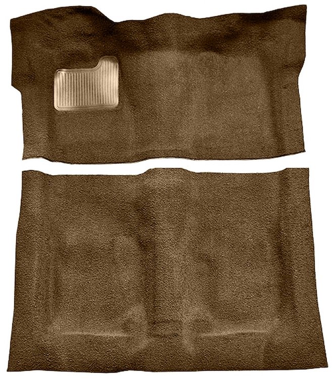 Molded Cut Pile Carpet Fits Select 1974-1975 Buick, Chevy, GMC, Olds., Pontiac A-Body [OE-Style Backing, Auto Trans, Med Saddle]