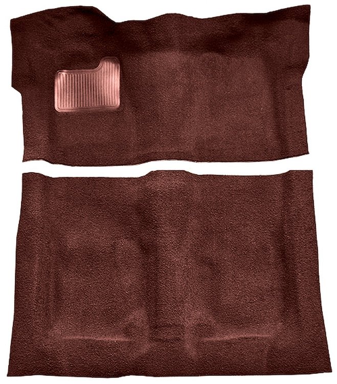 Molded Cut Pile Carpet Fits Select 1974-1975 Buick, Chevy, GMC, Olds., Pontiac A-Body [Mass Backing, Auto Trans, Oxblood]