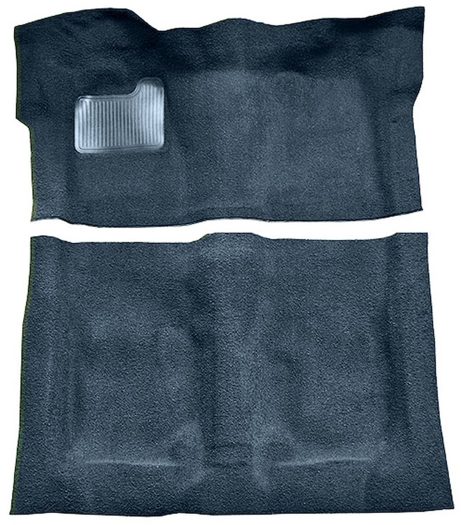 Molded Cut Pile Carpet Fits Select 1974-1975 Buick, Chevy, GMC, Olds., Pontiac A-Body [Mass Backing, Auto Trans, Dark Blue]