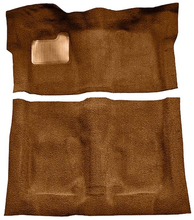 Molded Cut Pile Carpet Fits Select 1974-1975 Buick, Chevy, GMC, Olds., Pontiac A-Body [Mass Backing, Auto Trans, Saddle]