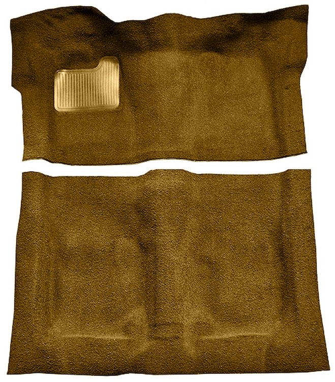 Molded Cut Pile Carpet Fits Select 1974-1975 Buick, Chevy, GMC, Olds., Pontiac A-Body [Mass Backing, Auto Trans, Buckskin]