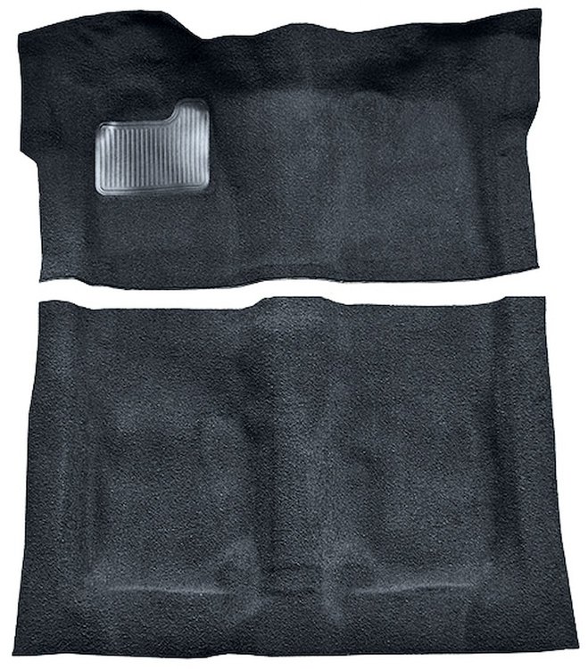 Molded Cut Pile Carpet Fits Select 1974-1975 Buick, Chevy, GMC, Olds., Pontiac A-Body [Mass Backing, Auto Trans, Navy Blue]