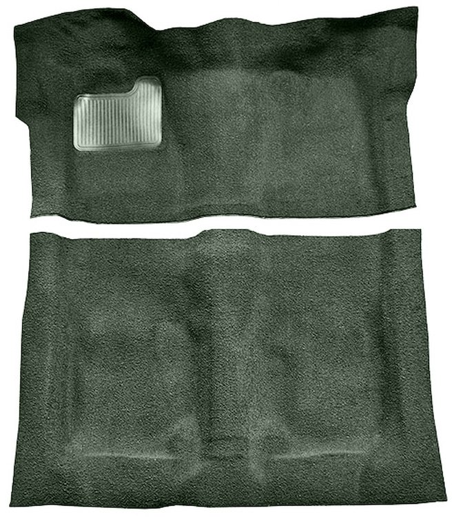 Molded Cut Pile Carpet Fits Select 1974-1975 Buick, Chevy, GMC, Olds., Pontiac A-Body [Mass Backing, Auto Trans, Dove Gray]