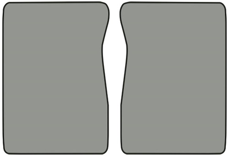 Molded Cut Pile Floor Mats for 1974 C/K Series Chevrolet and GMC Trucks [2-Piece, Automatic/4-Speed, Silver]