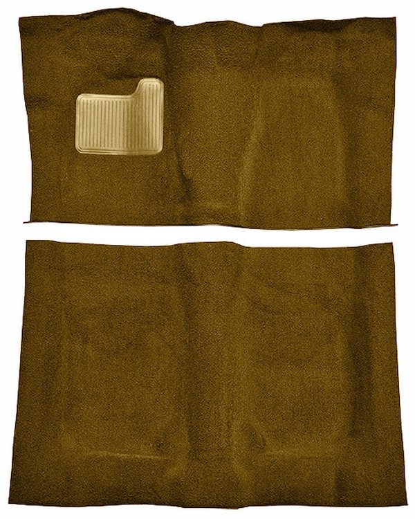 Molded Cut Pile Carpet for 1974-1975 Chevrolet El Camino, Malibu, Pontiac LeMans [Mass Backing, 4-Speed, Buckskin]