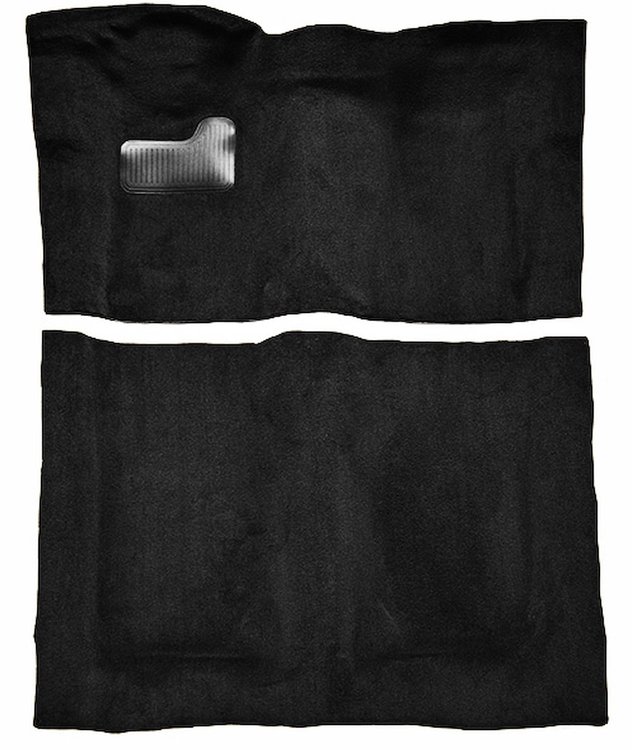 Molded Cut Pile Carpet for 1976 Chevrolet El Camino, GMC Sprint [OE-Style Backing, Auto/4spd Trans, Black]