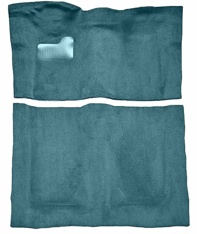 Molded Cut Pile Carpet for 1976 Chevrolet El Camino, GMC Sprint [OE-Style Backing, Auto/4spd Trans, Blue]