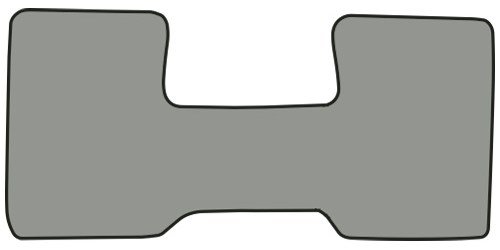 Molded Cut Pile Floor Mats for 1975-1980 C Series Chevrolet and GMC Trucks [1-Piece, Column Shift, Silver]