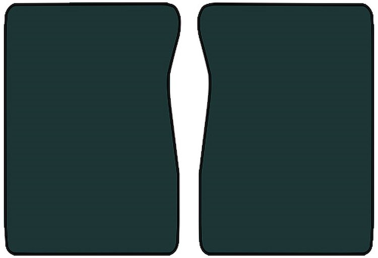 Molded Cut Pile Floor Mats for 1981-1986 C/K Series Chevrolet and GMC Trucks [2-Piece, Automatic/4-Speed, Dark Blue]