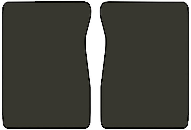 Molded Cut Pile Floor Mats for 1981-1986 C/K Series Chevrolet and GMC Trucks [2-Piece, Automatic/4-Speed, Charcoal]