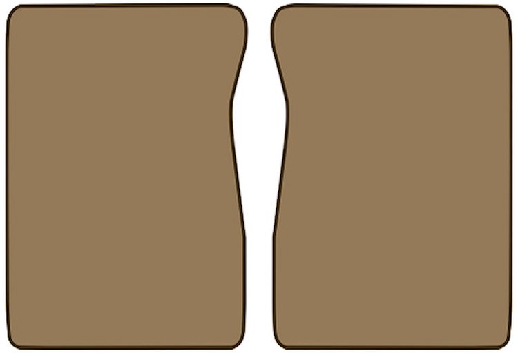 Molded Cut Pile Floor Mats for 1981-1986 C/K Series Chevrolet and GMC Trucks [2-Piece, Automatic/4-Speed, Doeskin]
