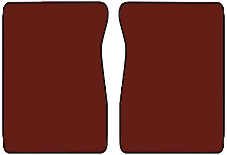 Molded Cut Pile Floor Mats for 1981-1986 C/K Series Chevrolet and GMC Trucks [2-Piece, Automatic/4-Speed, Maple]