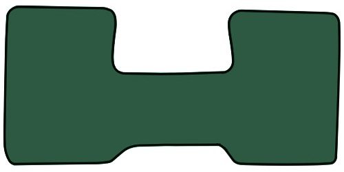 Molded Cut Pile Floor Mats for 1981-1986 C Series Chevrolet and GMC Trucks [1-Piece, Column Shift, Jade]