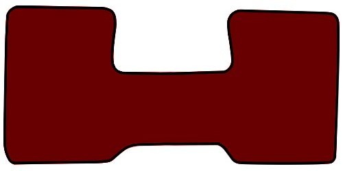 Molded Cut Pile Floor Mats for 1981-1986 C Series Chevrolet and GMC Trucks [1-Piece, Column Shift, Dark Red]