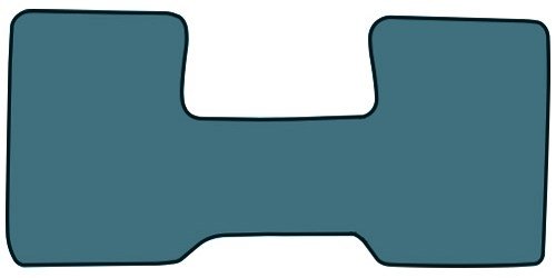 Molded Cut Pile Floor Mats for 1981-1986 C Series Chevrolet and GMC Trucks [1-Piece, Column Shift, Blue]