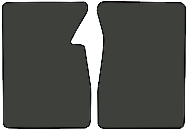 Molded Loop Floor Mats for 1960-1966 Chevrolet and GMC Trucks [2-Piece, Charcoal]