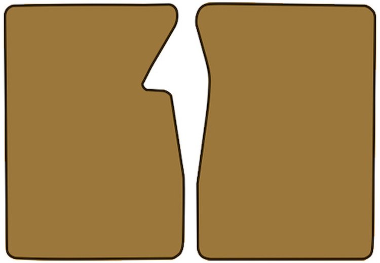 Molded Loop Floor Mats for 1967-1970 C/K Series Chevrolet and GMC Trucks [2-Piece, Gold]