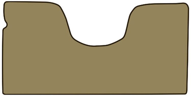 Molded Loop Floor Mats for 1967-1970 C Series Chevrolet and GMC Trucks [1-Piece, Automatic, Column Shift, Fawn Sandalwood]