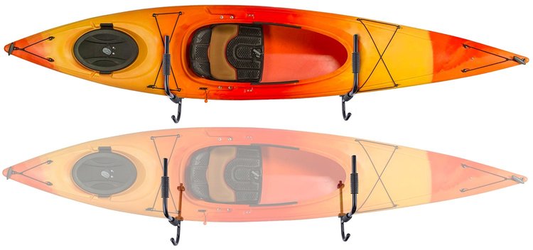 Wall-Mount Kayak Storage Rack [100 lb. Capacity]