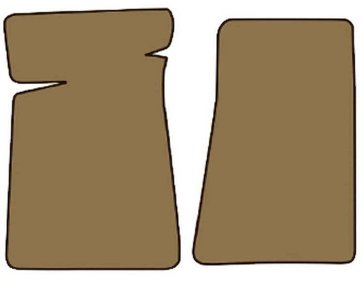 Molded Cut Pile Floor Mats for 1978-1987 Chevrolet El Camino, GMC Caballero [2-Piece, Doeskin/Camal Tan]