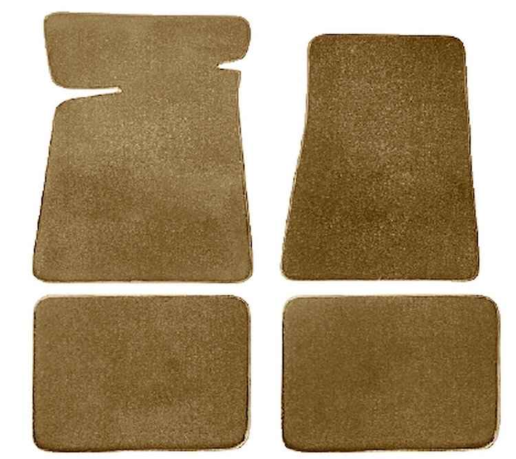 Molded Cut Pile Floor Mats for 1978-1981 Buick Regal, 1984-1987 Buick Regal Grand National [4-Piece, Medium Doeskin]