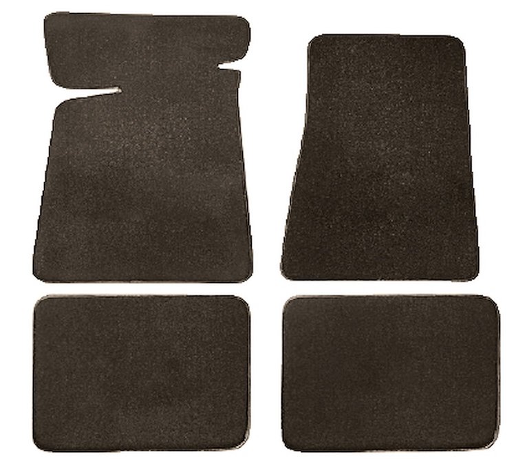 Molded Cut Pile Floor Mats Fits Select 1978-1987 Buick, Chevrolet, Oldsmobile, Ponitac Models [4-Piece, Dark Briar Brown]