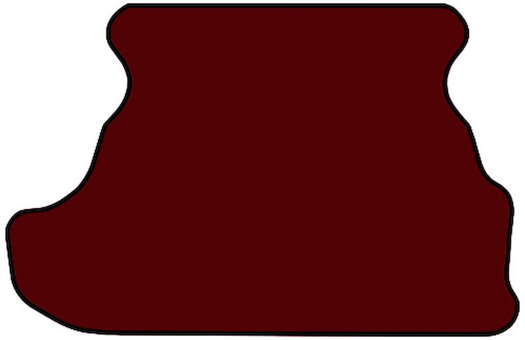 Molded Cut Pile Trunk Mat for 1979-1993 Ford Mustang [Maroon]