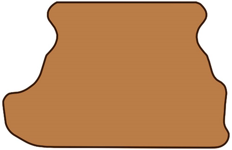 Molded Cut Pile Trunk Mat for 1979-1993 Ford Mustang [Chamoise]