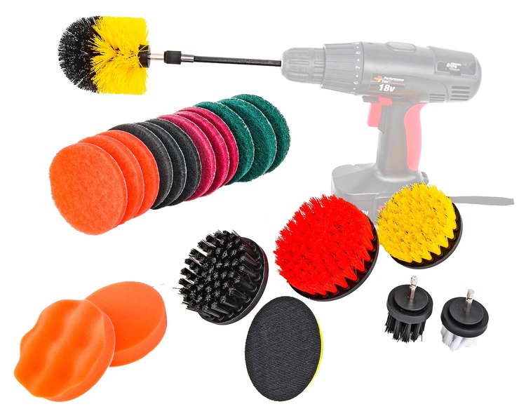 Power Tool Brush Set [22-Piece]