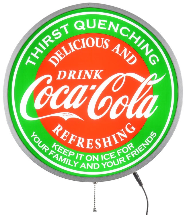 Classic Coca-Cola LED Sign 15" Diameter