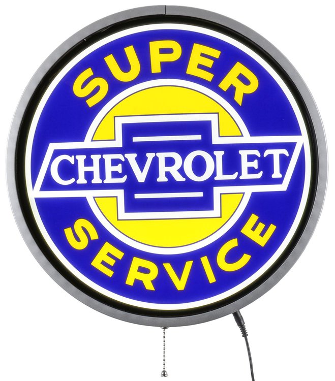 Chevrolet Super Service LED Sign 15" Diameter