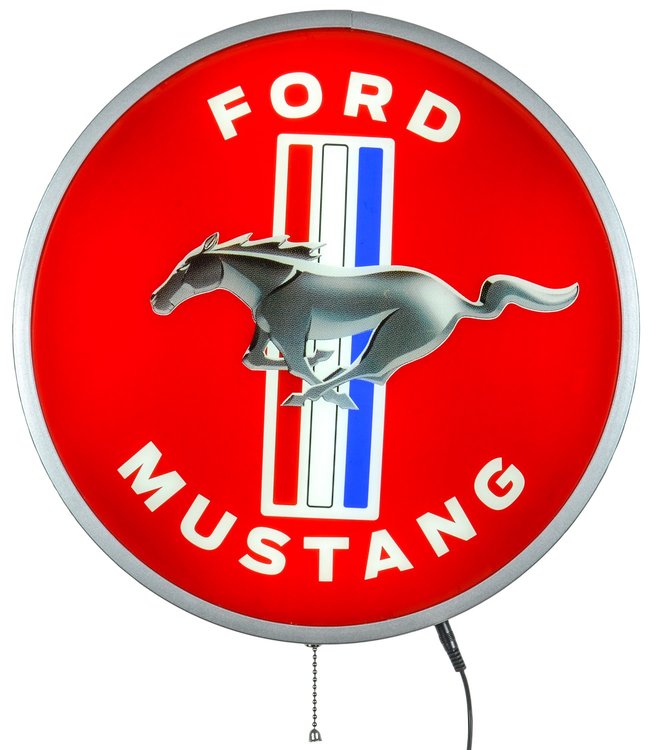 Ford Mustang LED Sign 15" Diameter