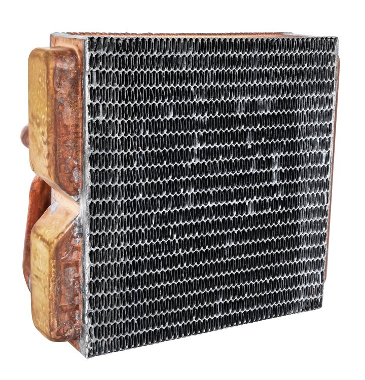 Heater Core Fits 1966-1968 Buick Riviera, Cadillac Deville, ElDorado, Fleetwood, Oldsmobile Toronado With A/C [Copper/Brass]