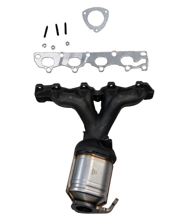 Catalytic Converter Fits 2008-2010 Chevy Malibu, Pontiac G6, 2008-2009 Saturn Aura w/2.4L 4 cy. Eng. [Front]
