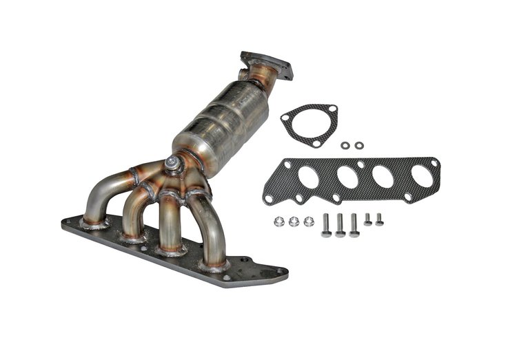 Catalytic Converter Fits 2005-2006 & 2008 Mazda Tribute, 2005-2008 Ford Escape, Mercury Marine w/2.3L 4 cyl. Eng. [Front]