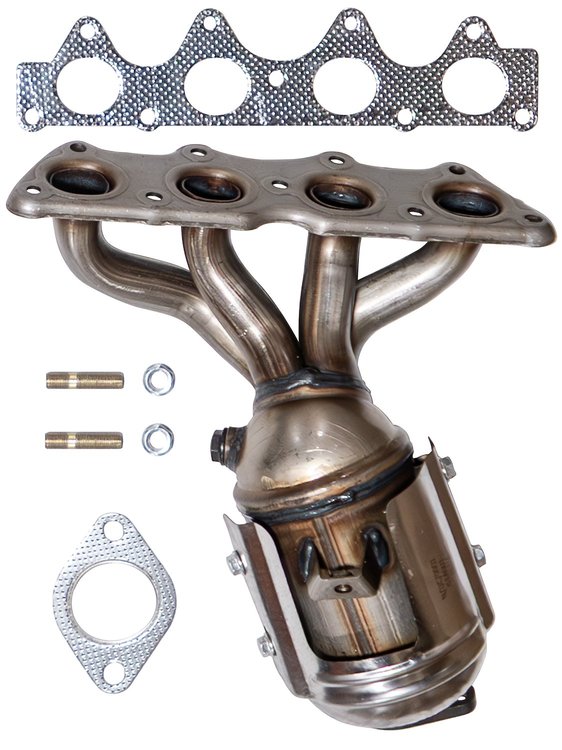 Catalytic Converter Fits 2012-2017 Hyundai Accent, Kia Rio, 2013-2017 Hyundai Veloster, 2012-2019 Kia Soul w/1.6L 4 cyl. [Front]
