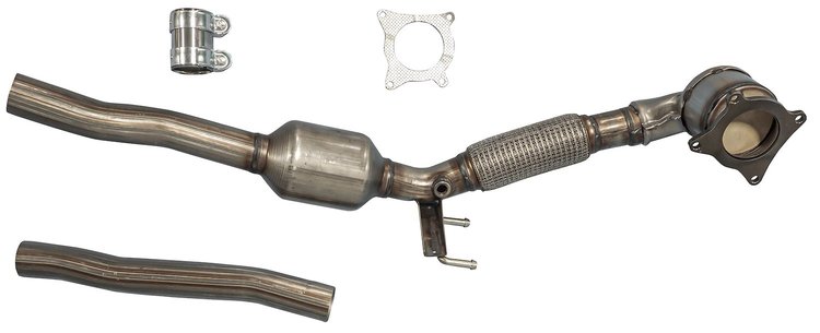 Catalytic Converter Fits 2015-2018 Audi Q3, Q3 Quattro, 2017 Audi RS Q3 w/2.0L Turbocharged 4 cyl. Eng. [Front]