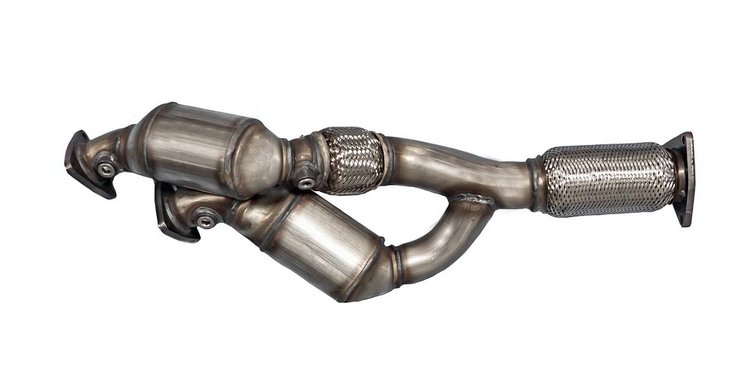 Catalytic Converter Fits Select 2004-2006 Porsche Cayenne, Volkswagen Touareg 3.2L/4.5L V6/V8 [Front]