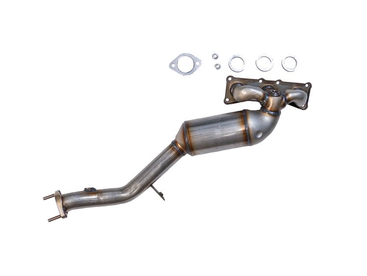Catalytic Converter Fits Select 2007-2013 BMW 128i, 328i, 328i xDrive, X5 Models w/3.0L I6 Eng. [Front]