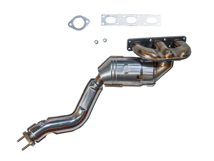 Catalytic Converter Fits 2001-2003 BMW 525i, 2001-2003 BMW 530i, 2001-2006 BMW X5 w/2.5L I6 cyl. Eng. [Front]