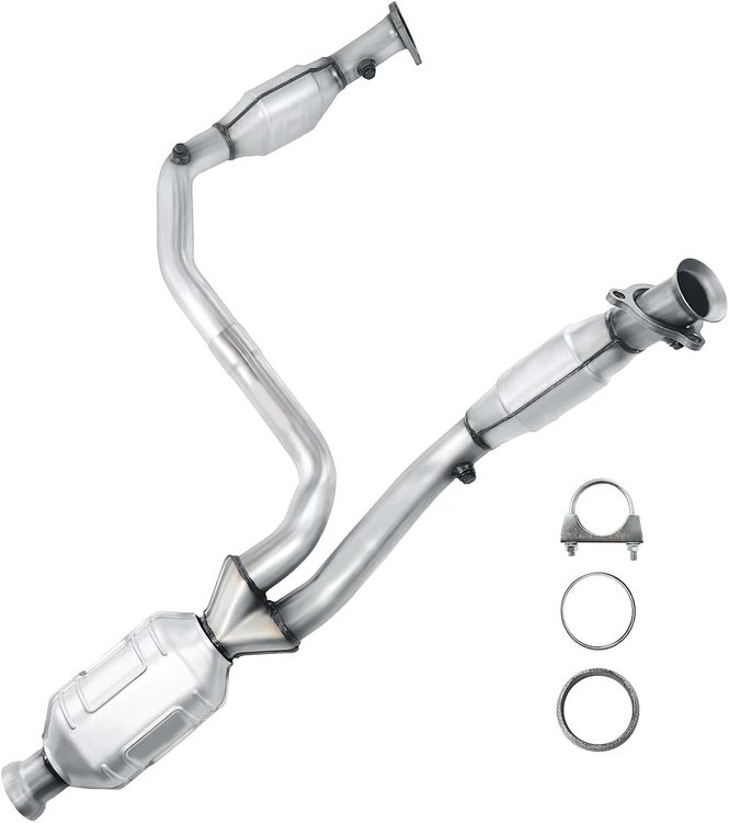 Catalytic Converter Fits Select 2009-2014 Chevy Avalanche, Silverado/Suburban 1500, Tahoe  w/4.3L, 4.8L, 5.3L, 6.0L V8 [Front Y]