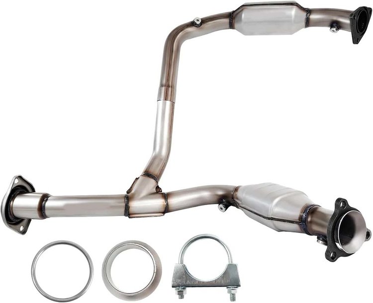Catalytic Converter Fits 2007-2010 Cad/Escalade, ESV, EXT, Select 2007-2010 Chevy/GMC Trucks, SUV Models w/5.2L, 6.2L V8 [Front]