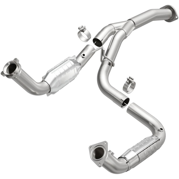 Catalytic Converter Fits Select 2011-2013 Chevrolet Silverado & GMC Sierra 2500HD, 3500HD w/6.0L V8 Eng. [Front]