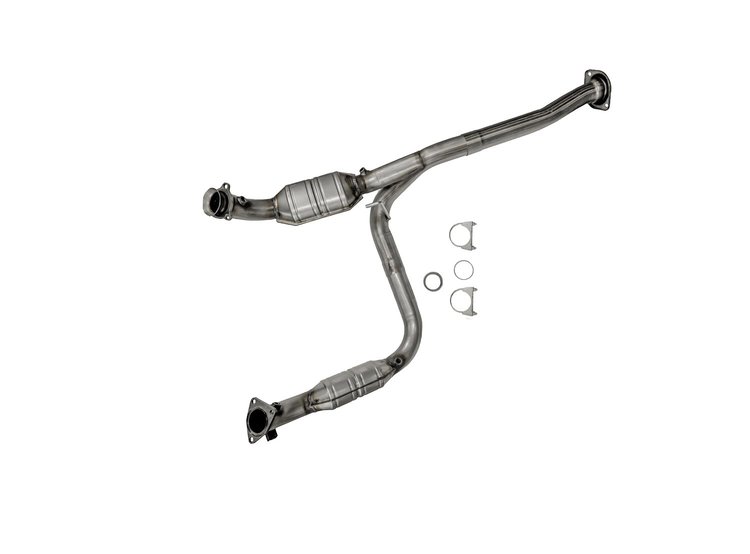 Catalytic Converter Fits 2011-2017 Chevrolet Silverado 2500HD, 3500HD & GMC Sierra 2500HD, 3500HD w/6.0L V8 Eng. [Front]