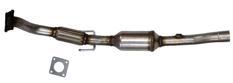 Catalytic Converter Fits 2001-2005 Volkswagen Beetle & Jetta, 2001-2006 Volkswagen Golf w/2.0L 4 cyl. Eng. [Front]