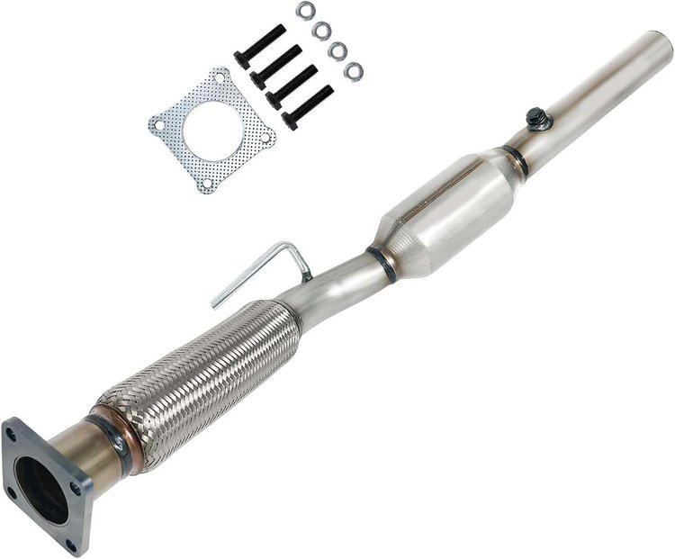 Catalytic Converter Fits 2010-2014 Volkswagen Jetta, 2012-2014 Volkswagen Beetle, Golf & Passat w/2.5L I5 Eng. [Front]