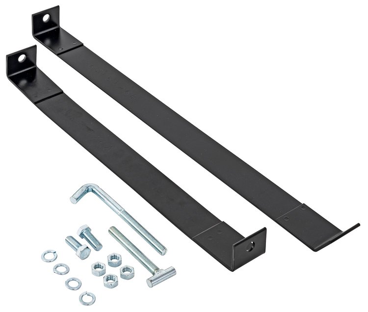 Fuel Tank Straps for 1973-1979 Ford F100, F150, F250, F350 Trucks w/Side-Mount, Steel Fuel Tanks Only [20.2-Gallon Tank]