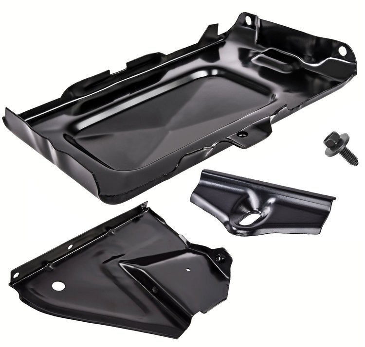 Battery Tray Kit for 1973-1980 GM Trucks, Blazer, Jimmy, Suburban [With Support Bracket]