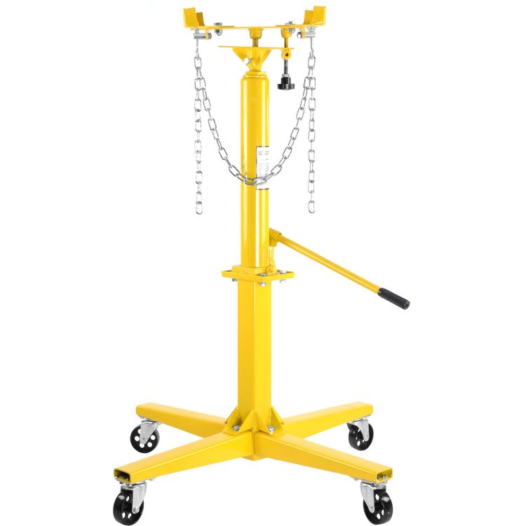 Adjustable Hydraulic Transmission Jack [High-Lift Handle Operated, 1000 lb Capacity]